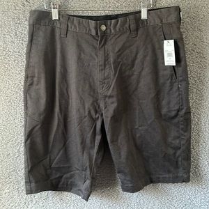 Mens Volcom size 33 Gray stretch shorts